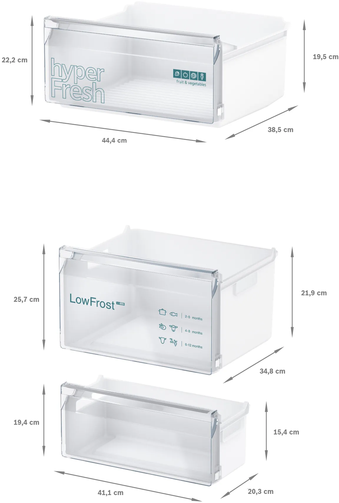 SIEMENS KI87VVFE0G iQ300 Built-in fridge-freezer with freezer at bottom 177.2 x 54.1 cm flat hinge