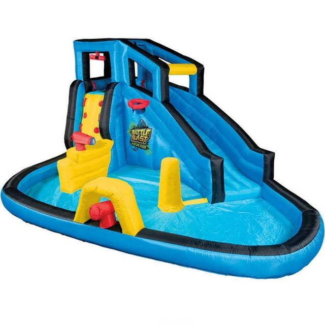 Banzai Battle Blast Inflatable Water Park Play Center
