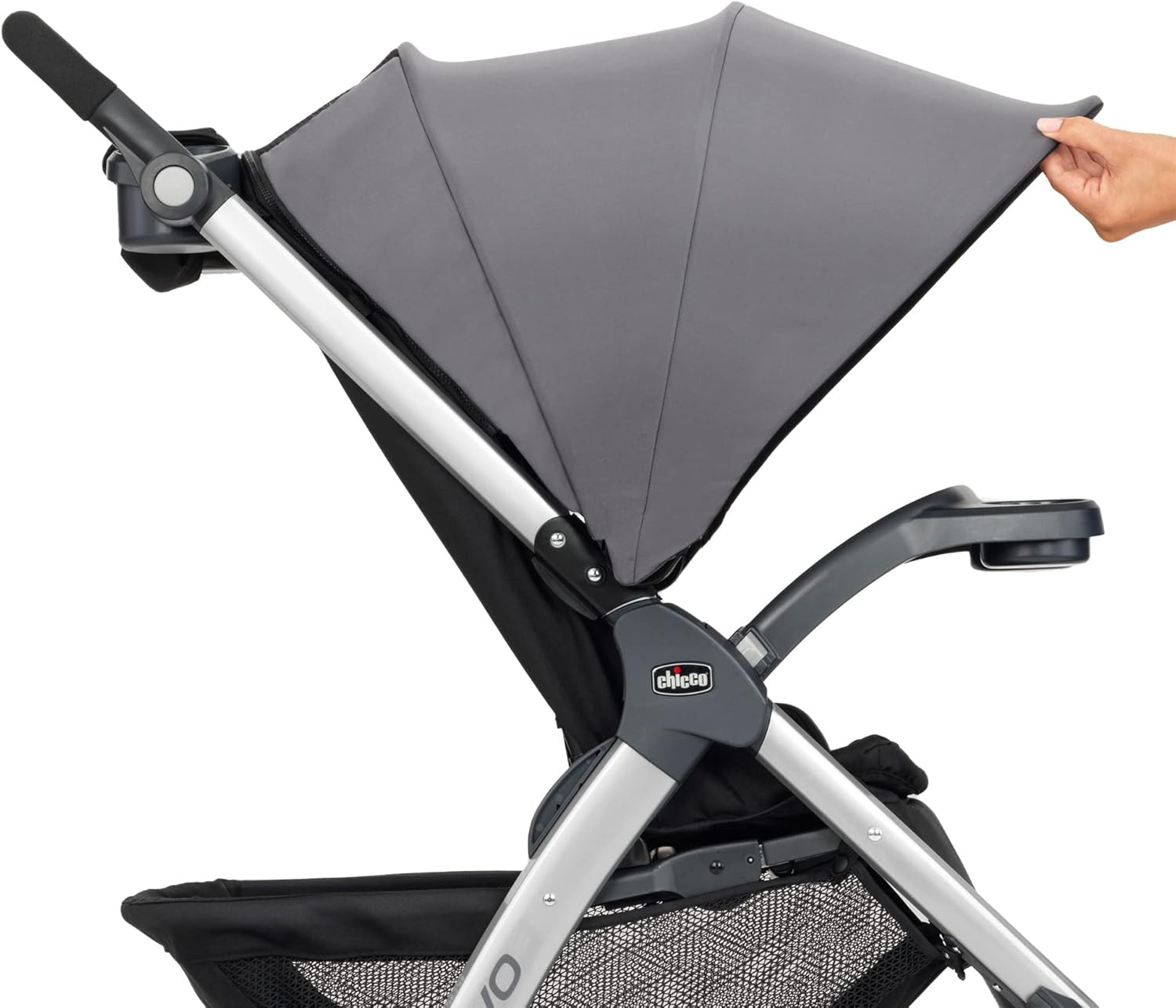 Chicco Bravo 3-in-1 Trio Travel System, Bravo Quick-Fold Stroller with KeyFit 30 Infant Car Seat and Base, Car Seat and Stroller Combo, Camden/Black & Grey