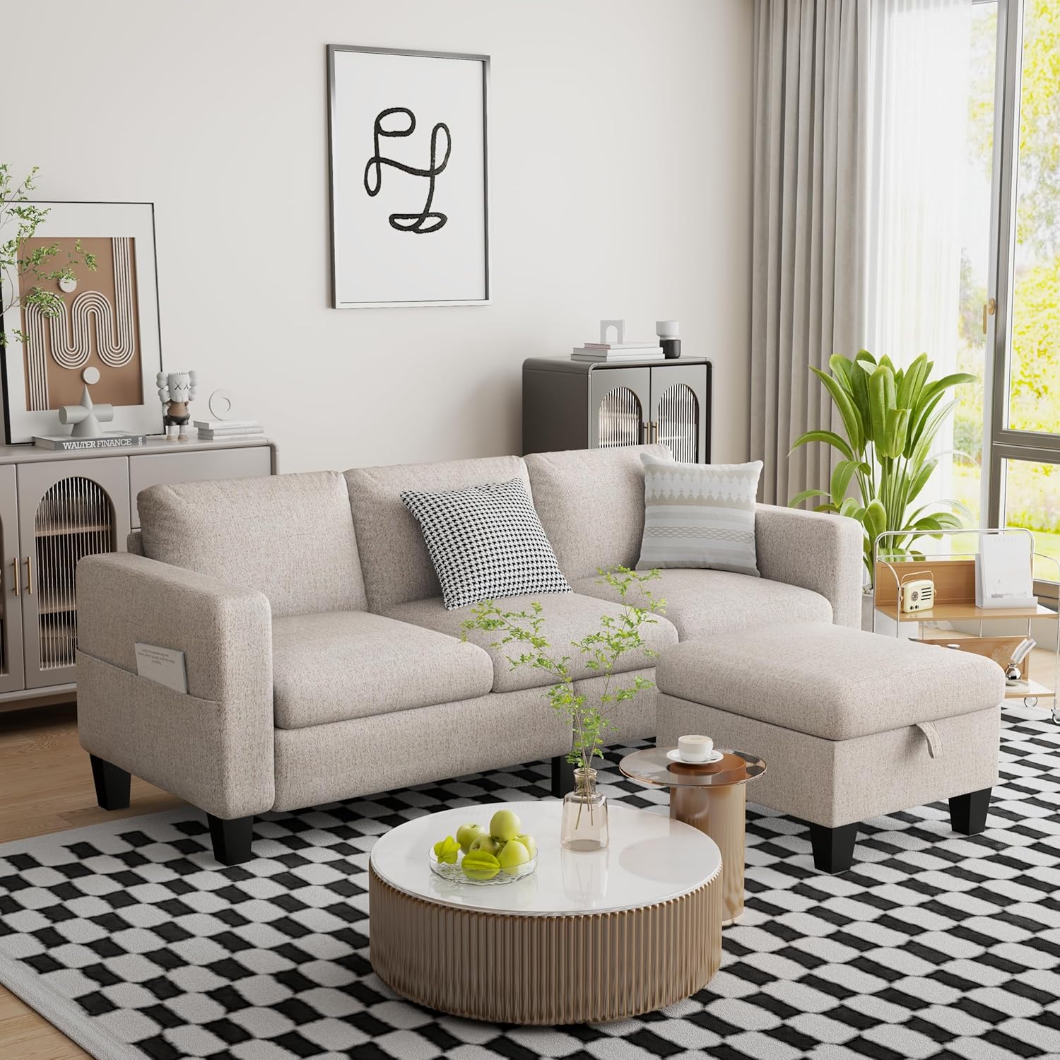 ZeeFu Convertible Sectional Sofa Couch