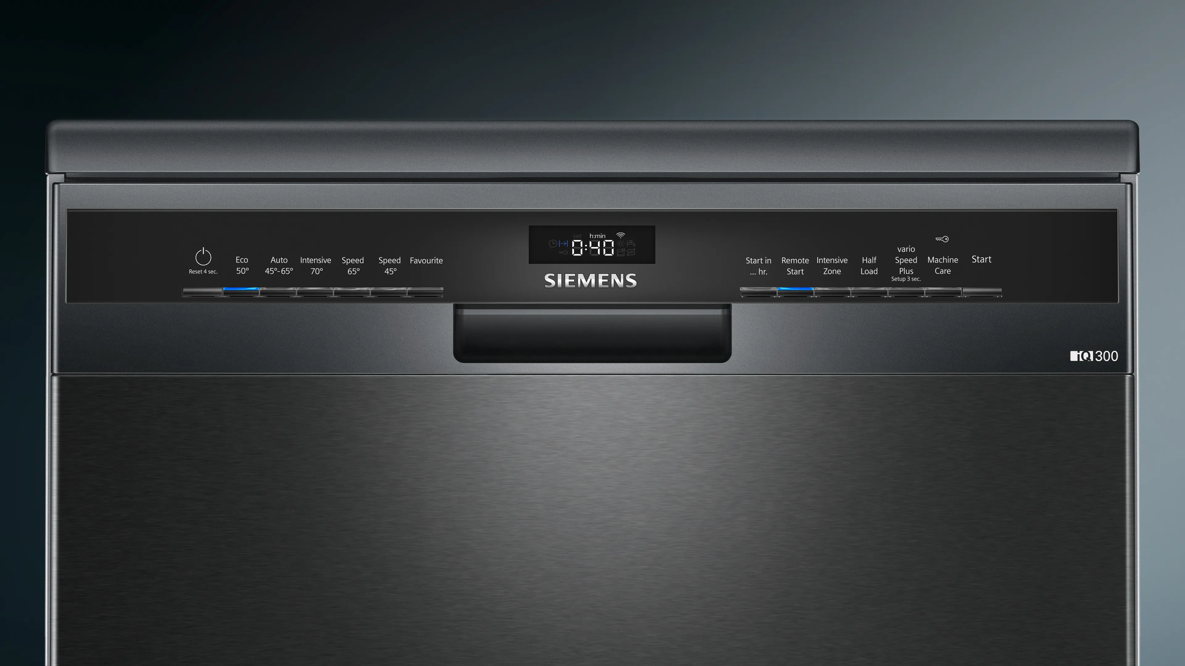 SIEMENS SN23EC14CG iQ300 Free-standing dishwasher 60 cm Brushed black steel anti-fingerprint