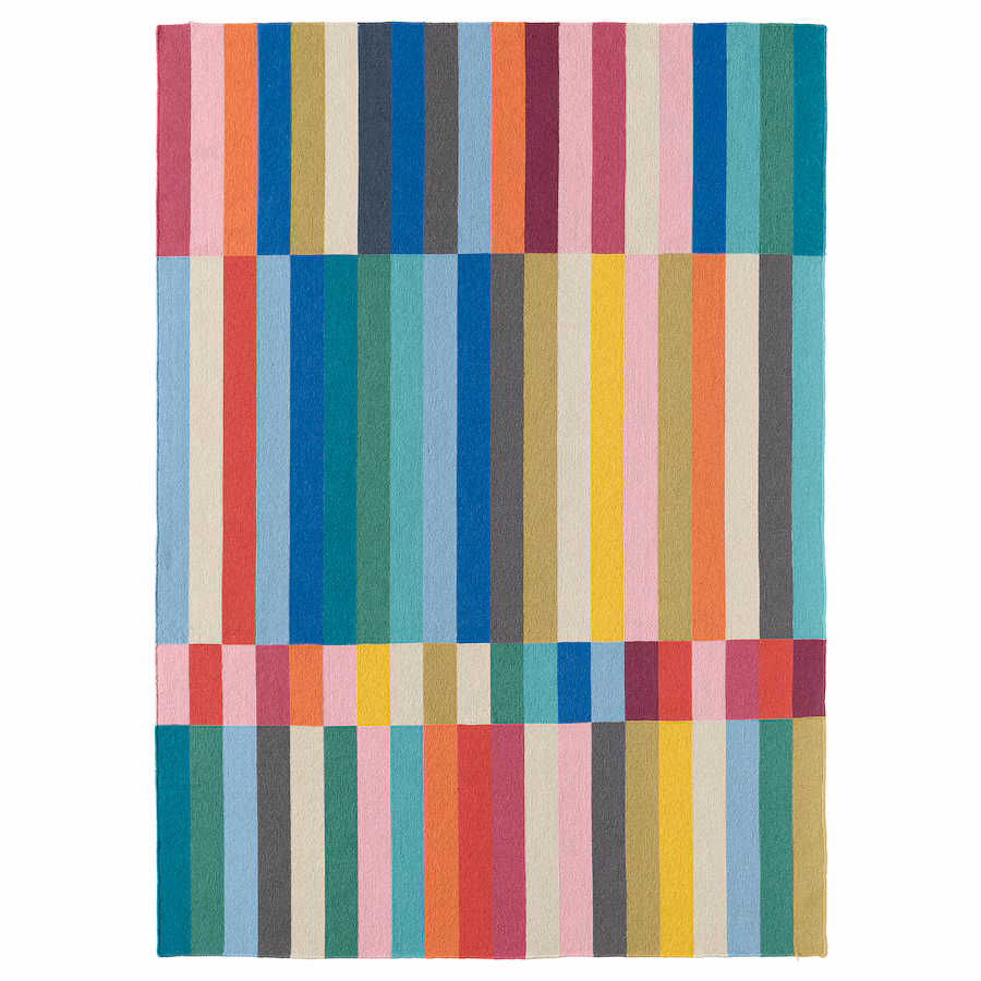 IKEA  HALVED  Rug, flatwoven, handmade multicolor, 5 ' 7 