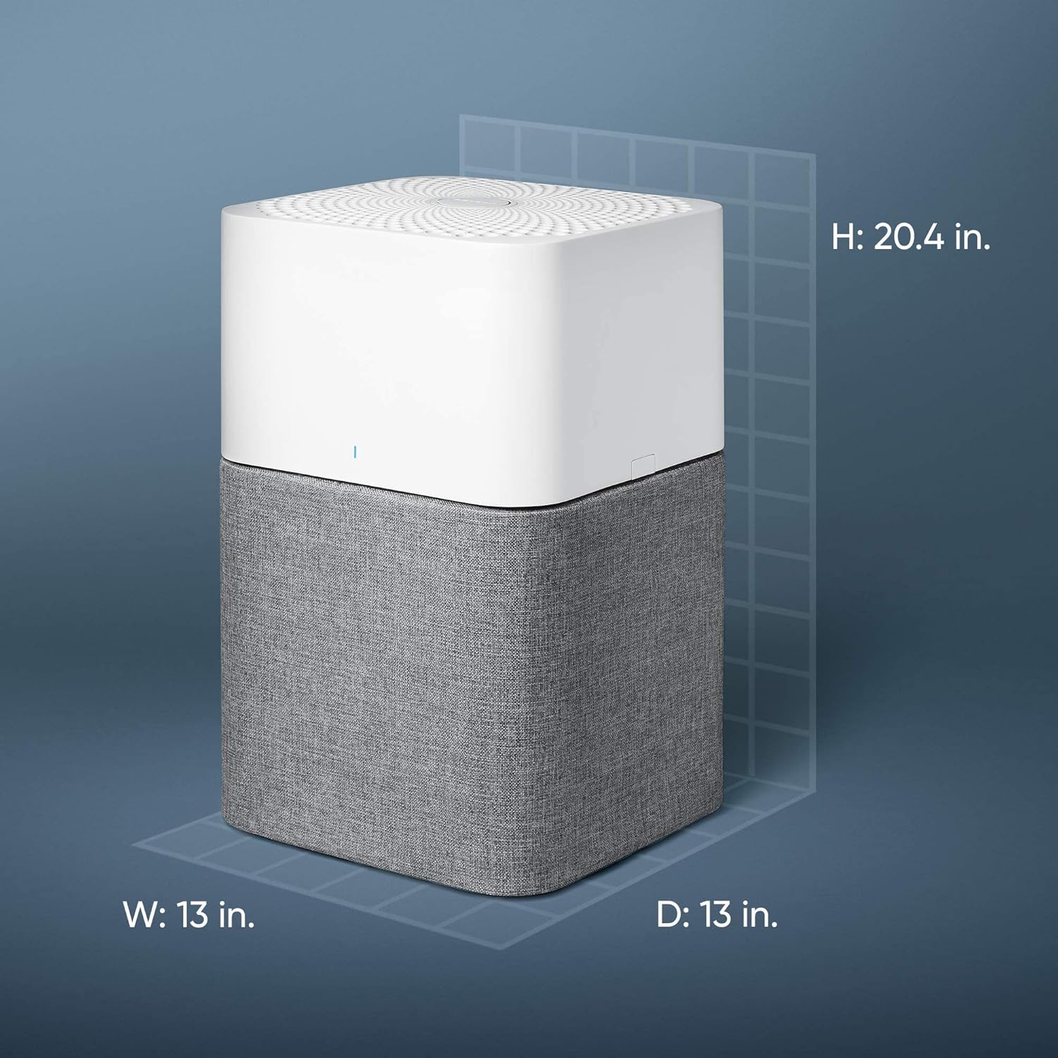 BLUEAIR Air Purifier Large Room, Air Cleaner for Dust Pet Dander Smoke Mold Pollen Bacteria Virus Allergen, Odor Removal, for Home Bedroom Living Room, Washable Pre Filter, HEPASilent, Blue 211+ Auto