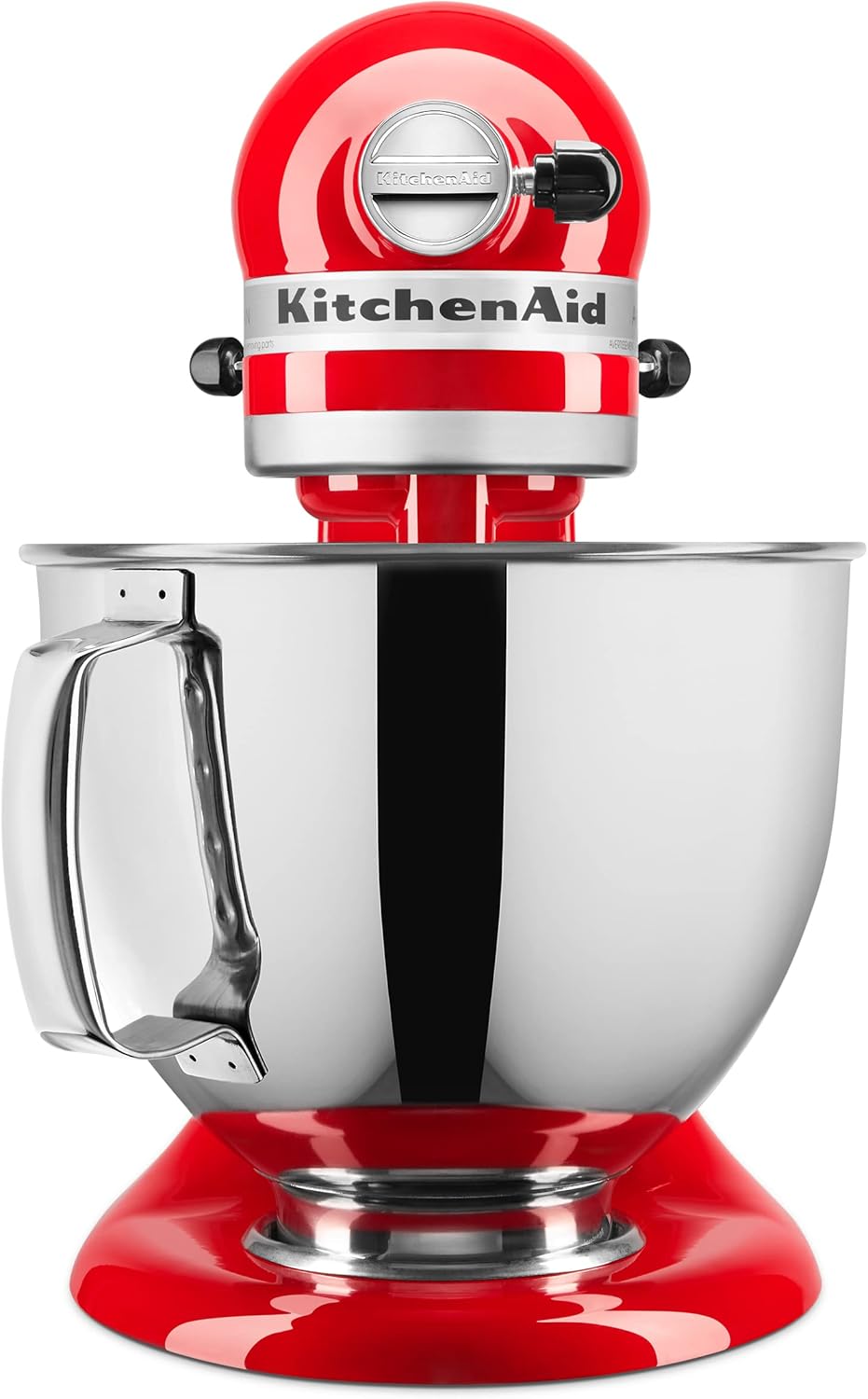 KitchenAid Artisan Series 5 Quart Tilt Head Stand Mixer with Pouring Shield KSM150PS, Passion Red