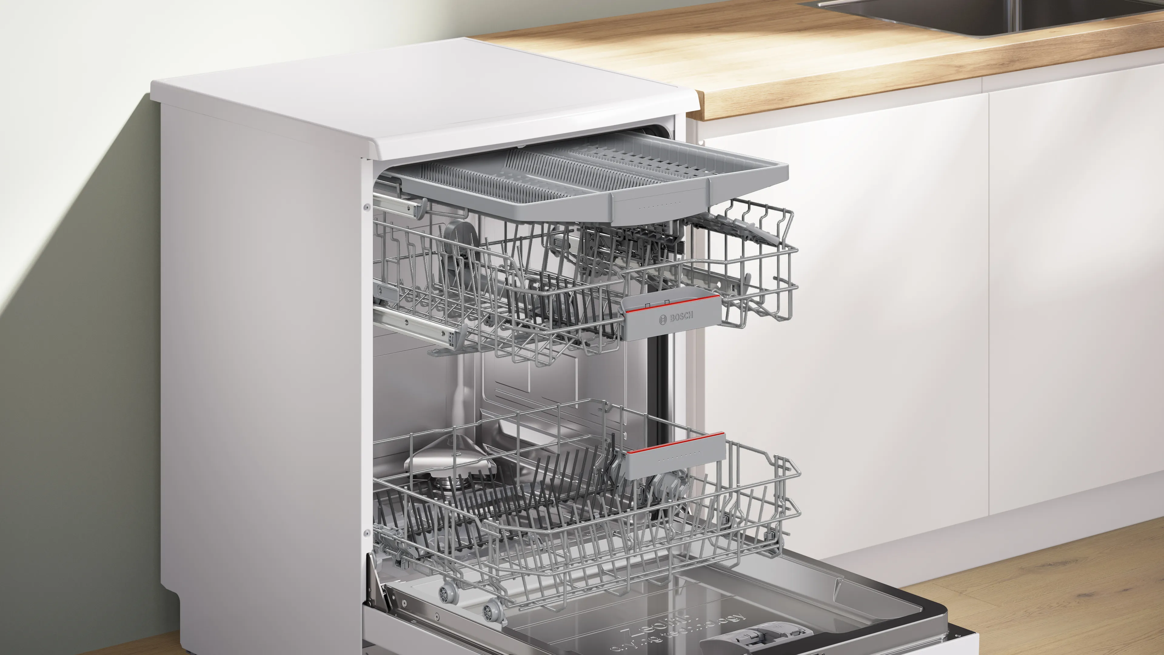 Bosch SMS6ZCW10G Series 6 Free-standing dishwasher 60 cm White