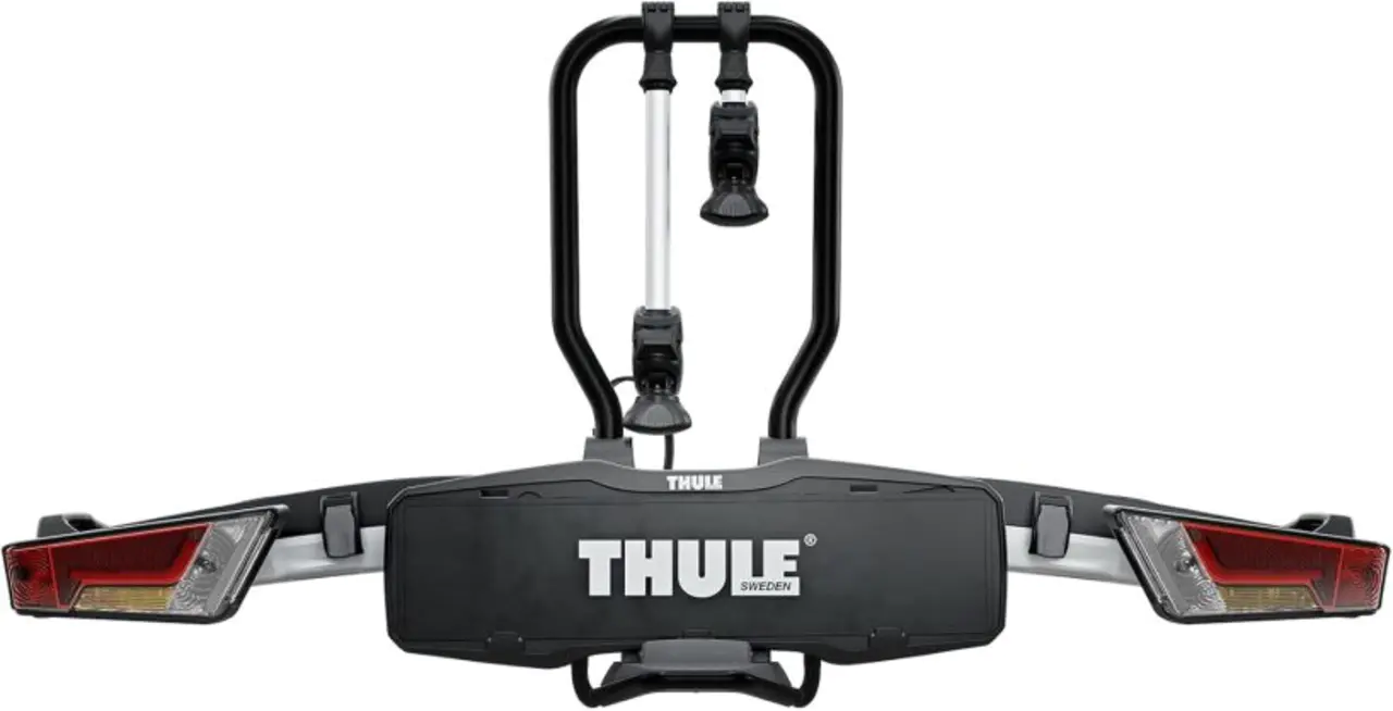 Thule EasyFold XT bike rack for tow bar 2 bikes silver