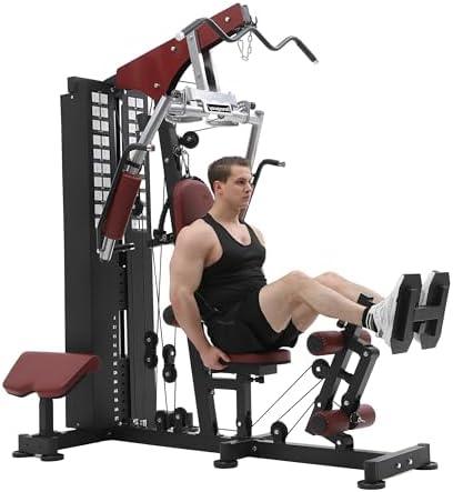 Strongway Multi Gym with Weights 72KG Weight Stack Included - Multifunction Home Gym Cable Pulle...
