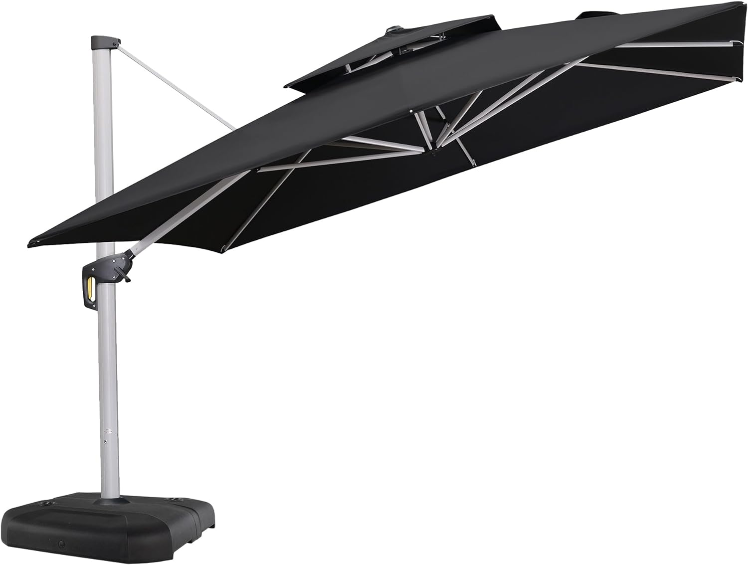 14pieds Solar-powered LED parasol