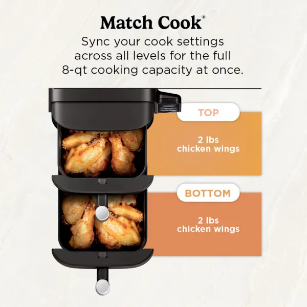 Ninja® DoubleStack™ 8 QT & 2-Basket Air Fryer