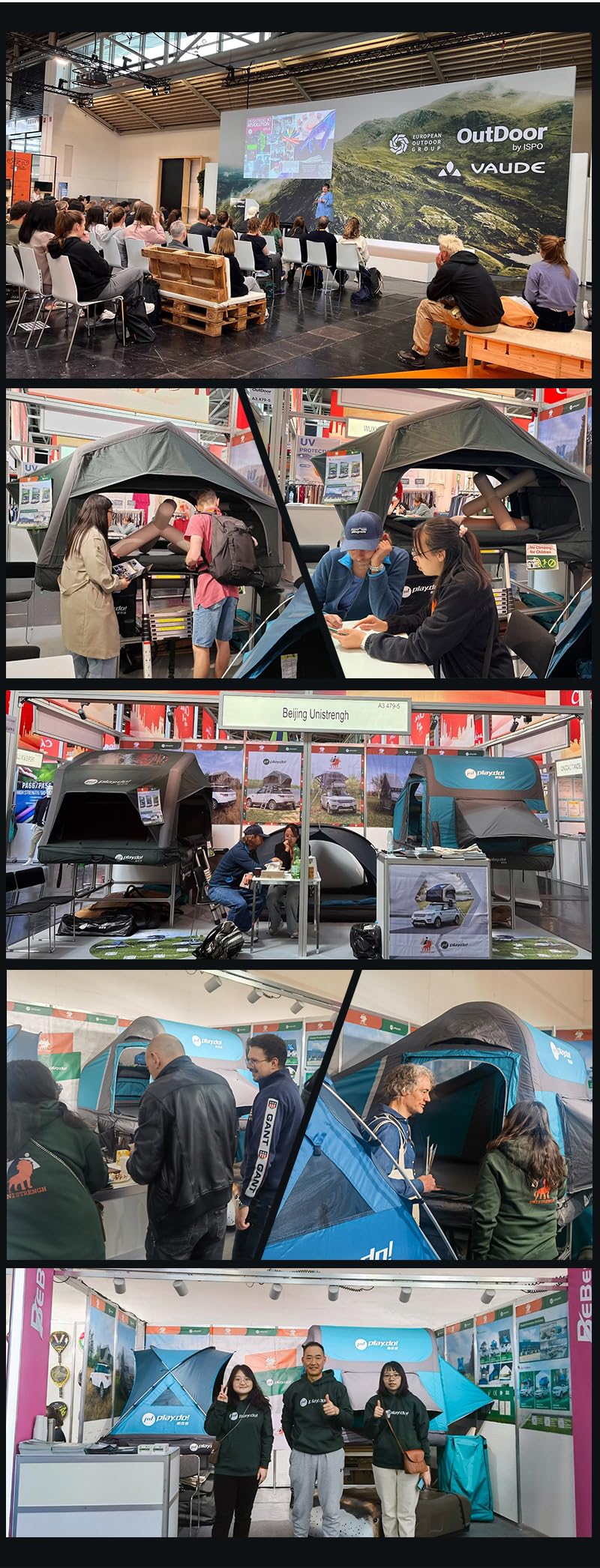 BOOMLATU Shell Wing Inflatable Floatable Rooftop Tent