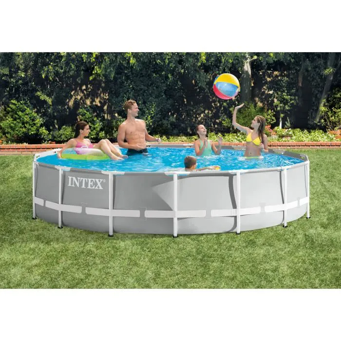 Intex - 26724NP - Kit piscine prism frame ronde tubulaire ø 4,57 x 1,07m