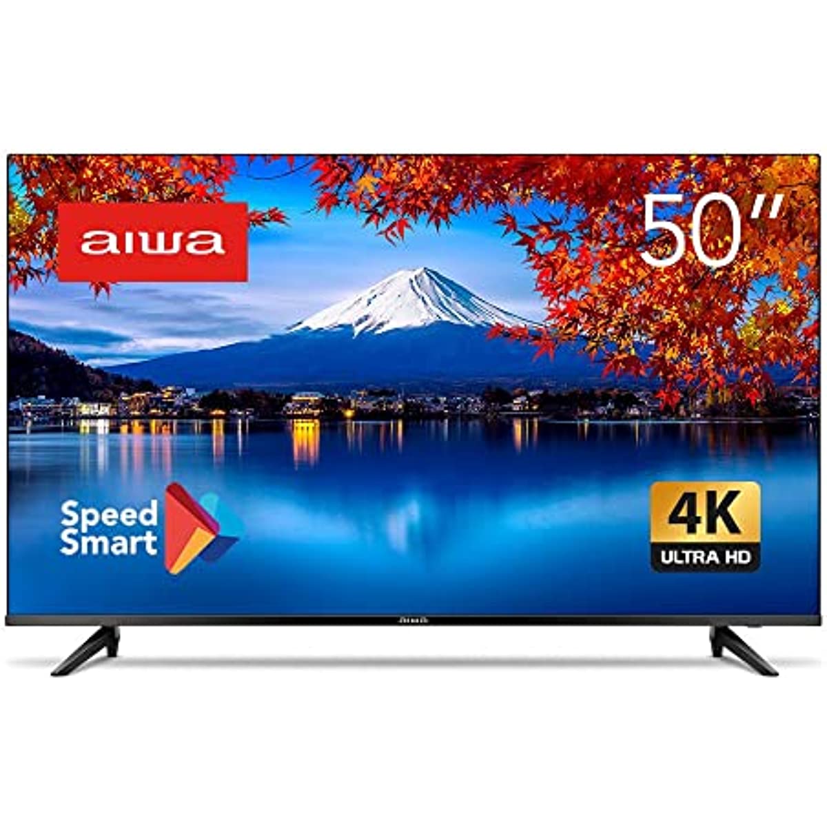 SmartTV Aiwa 50” 4K, Borda Ultrafina, HDR10, Dolby Áudio - AWS-TV-50-BL-01 TV 50 SMART - BORDA INFINITA AWS-TV-50-BL-01 BIVOLT