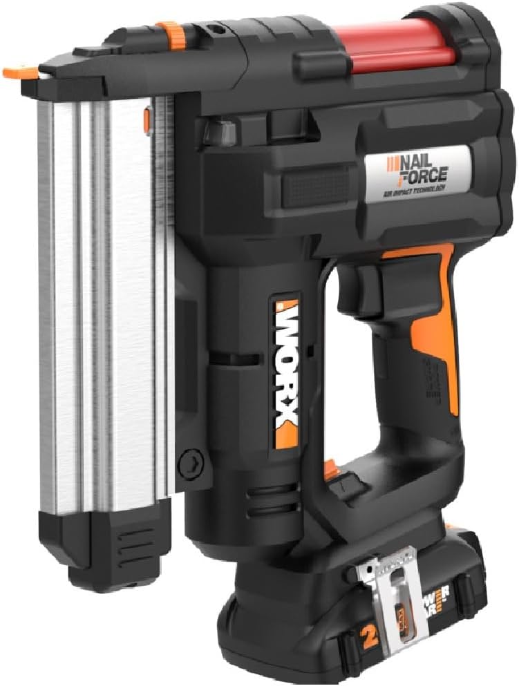 Worx WX840L 20V Power Share Cordless 18 Gauge Nail & Staple Gun