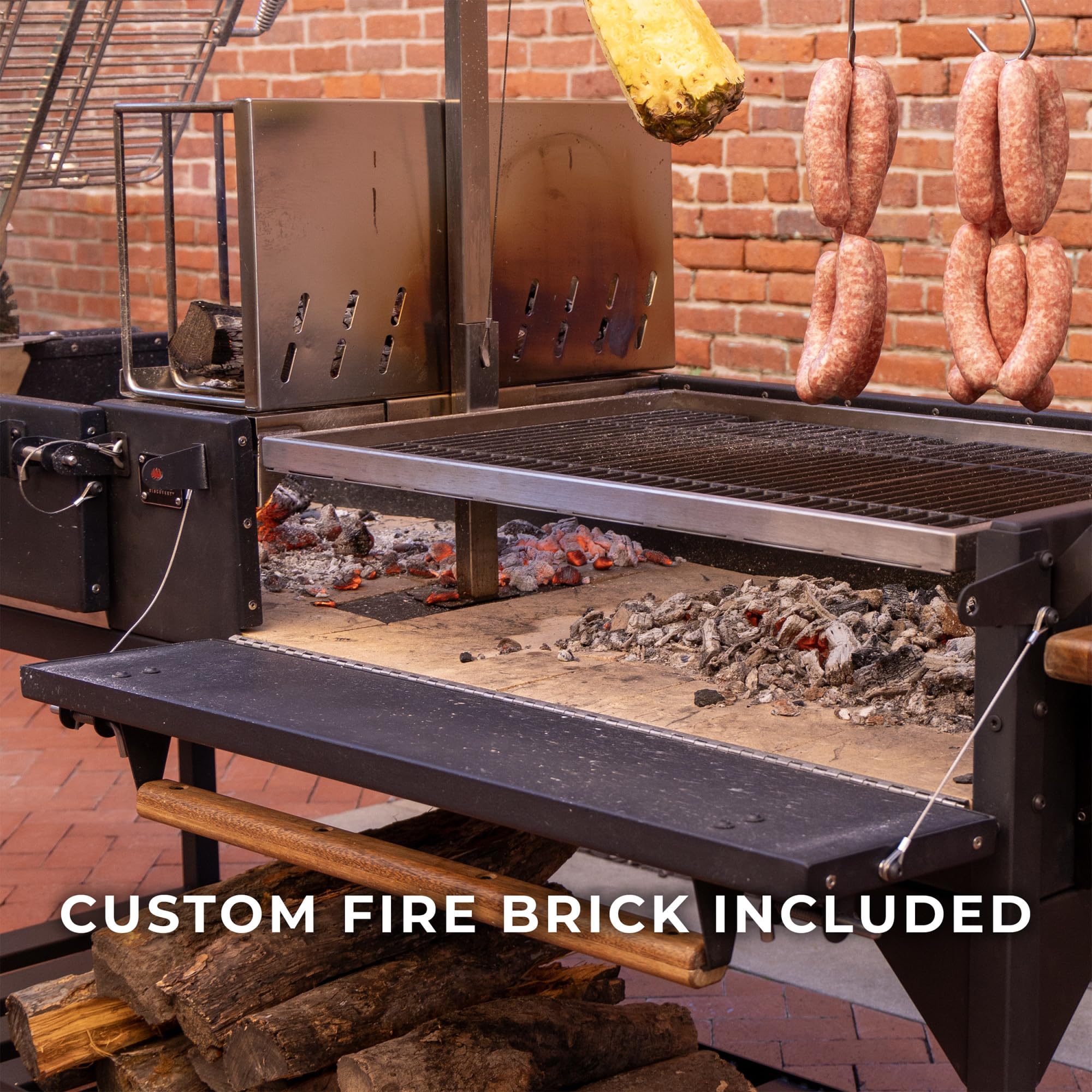 Backyard Discovery Argentine Santa Maria XL Wood Fire & Charcoal Steel BBQ Grill