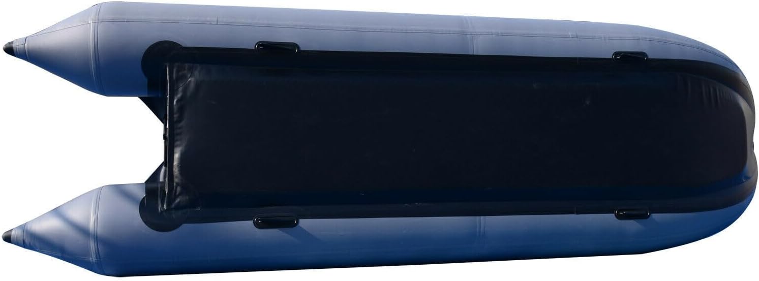 BRIS 14.1ft Inflatable Boat Inflatable Kayak 3 Person Kayak Canoe Fishing poonton Boat