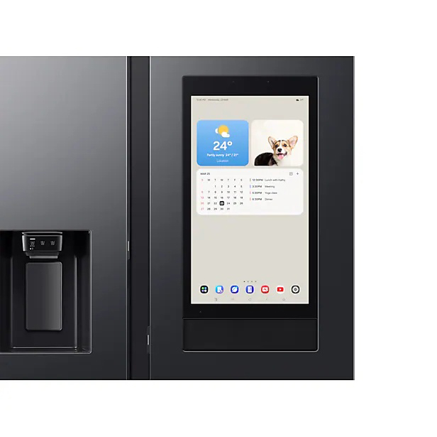 Samsung  614L Bespoke AI Family Hub Side-by-Side Fridge Freezer with Family Hub™, Black