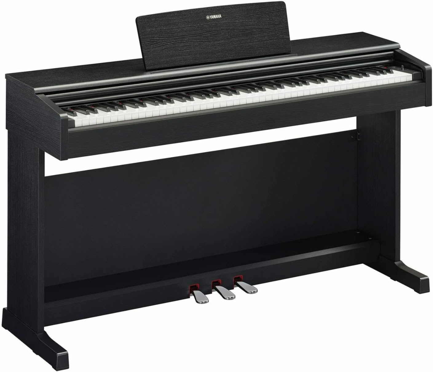 Yamaha Arius, 88-Key Weighted Action Digital Aspiring Musicians, CFX Concert Grand Piano Voice, 3-Pedal Unit, Bench Included, Classic Upright Design, Black, (YDP145B)