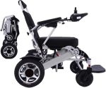 Foldable Lightweight Deluxe Power Mobility Aid Wheel Chair Dual 250W Motors Dual Battery Portable Electric Wheelchair