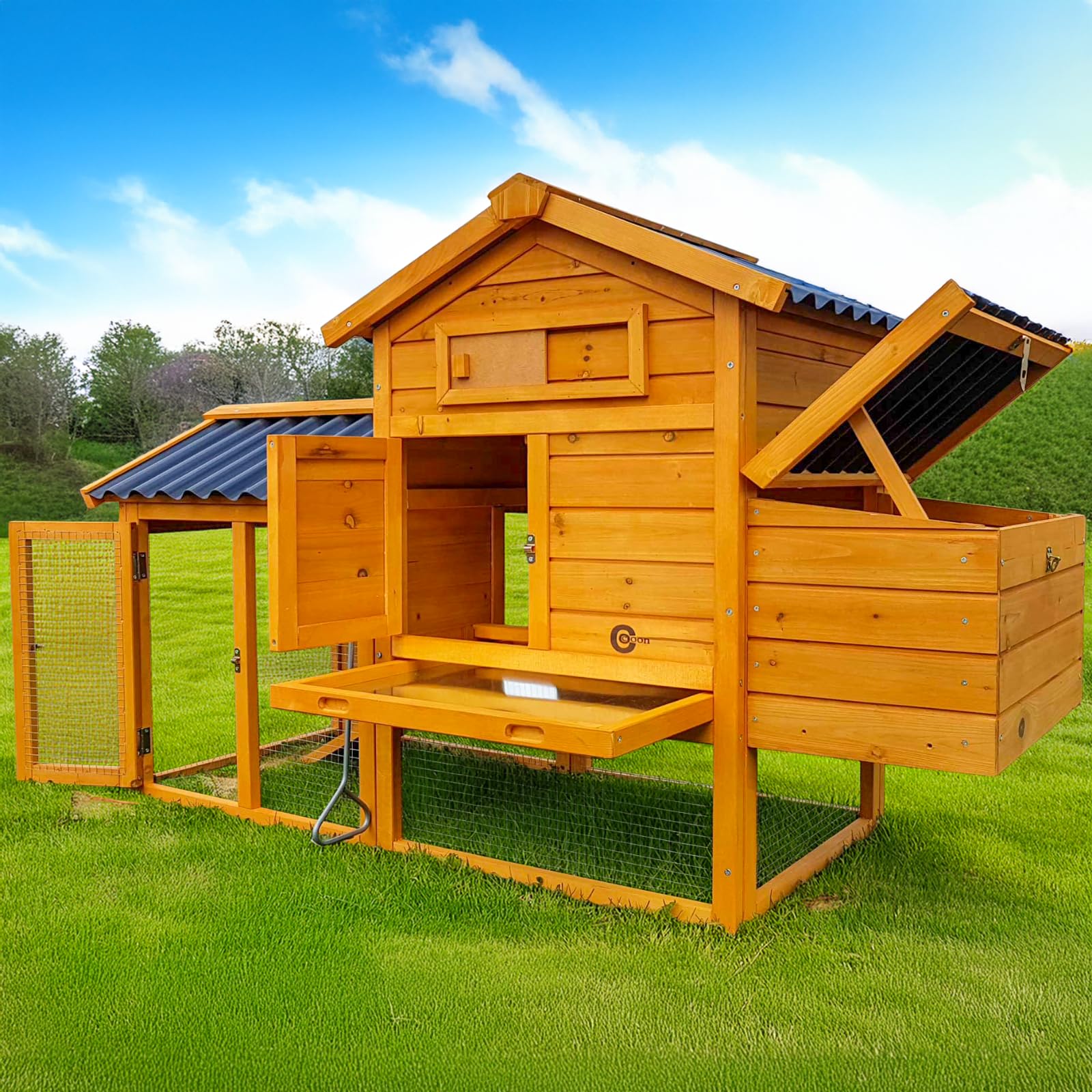 Cocoon ECO 1500 Chicken Coop + Cocoon Noah's Ark Chicken Coop