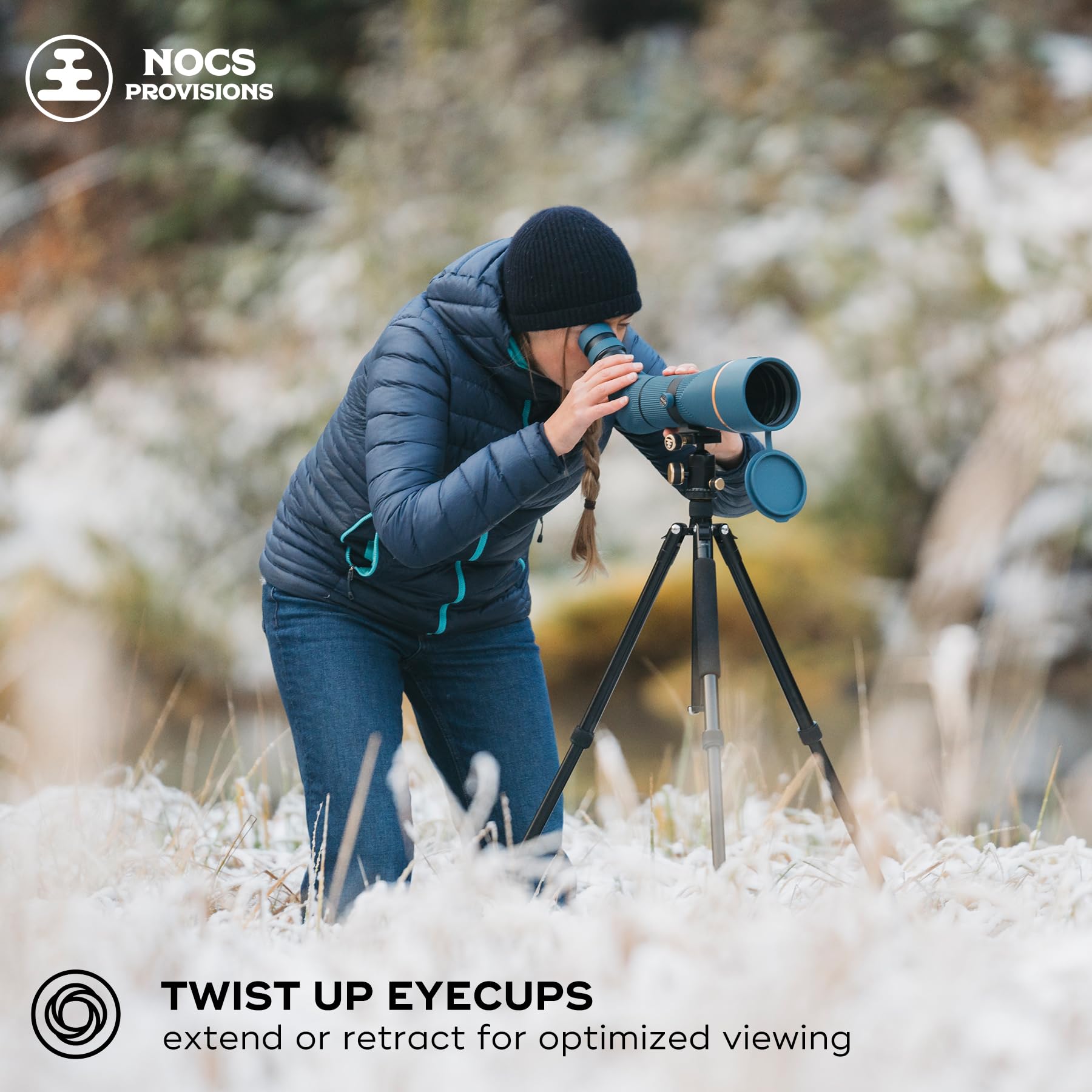 Nocs Provisions Long View 20-60x85mm Spotting Scope – Waterproof, Fogproof
