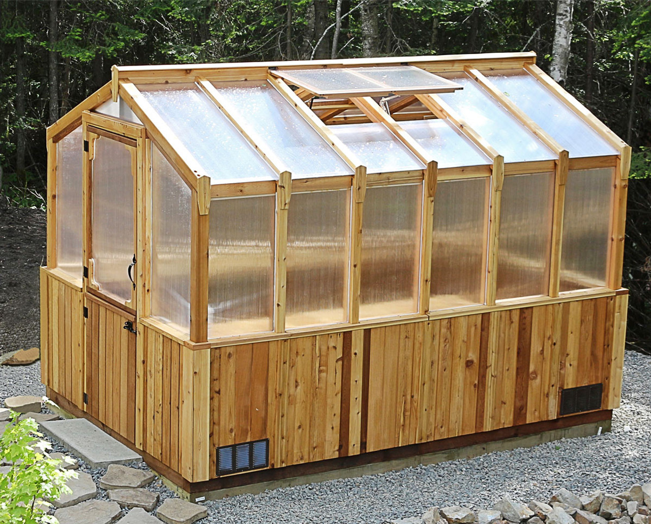 Eartheasy 8' x 12' Cedar Greenhouse