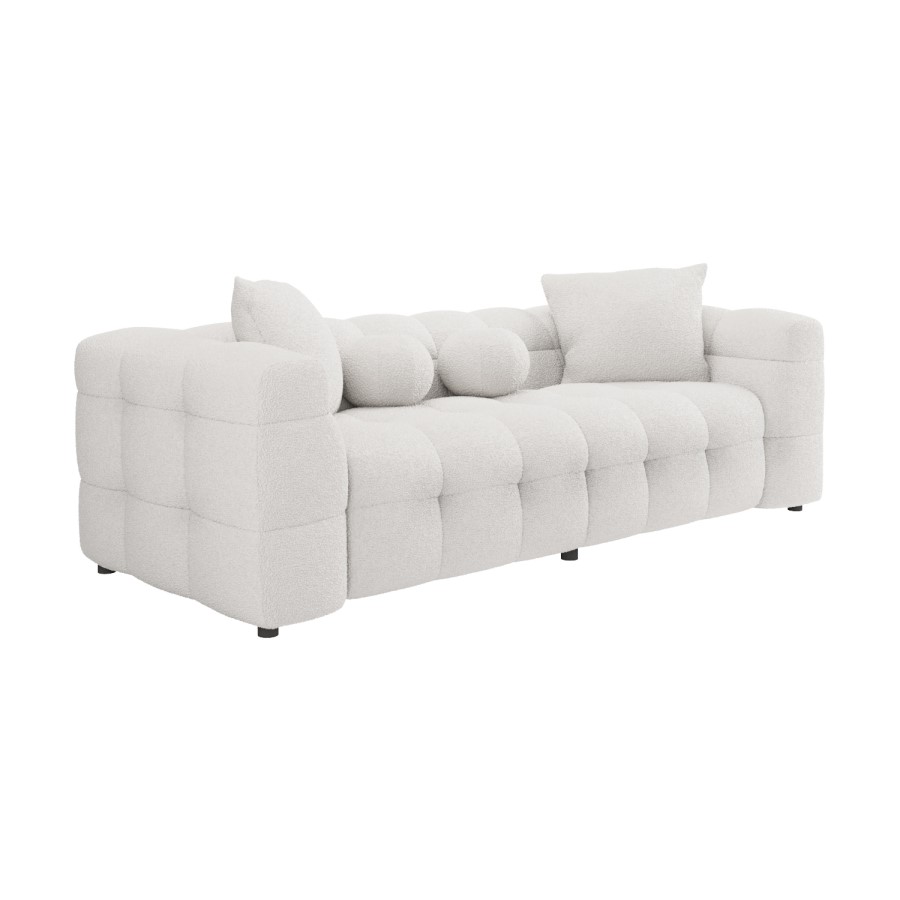 IKEA Cream Boucle 3 Seater Cloud Sofa