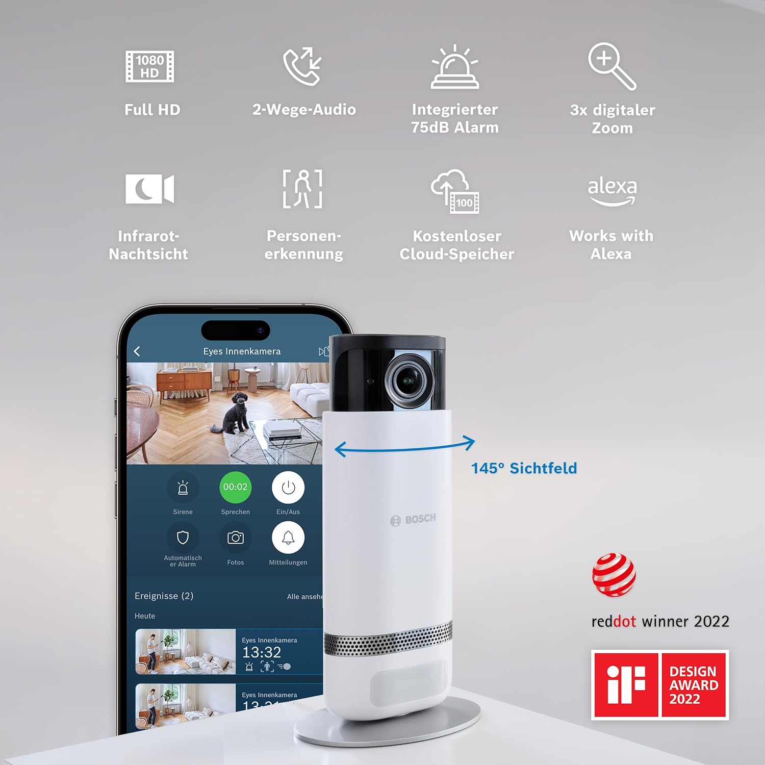 Bosch Smart Home intelligente Überwachungskameras-Set