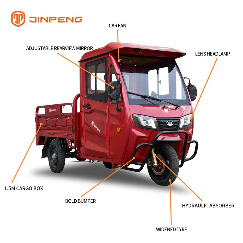 Closed Cabin Electric Cargo Tricycle-EC-RL150BP