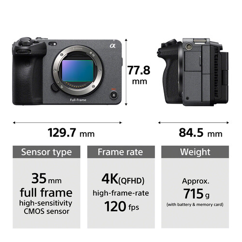 Sony Alpha FX3 Cinema Line Full-frame Camera
