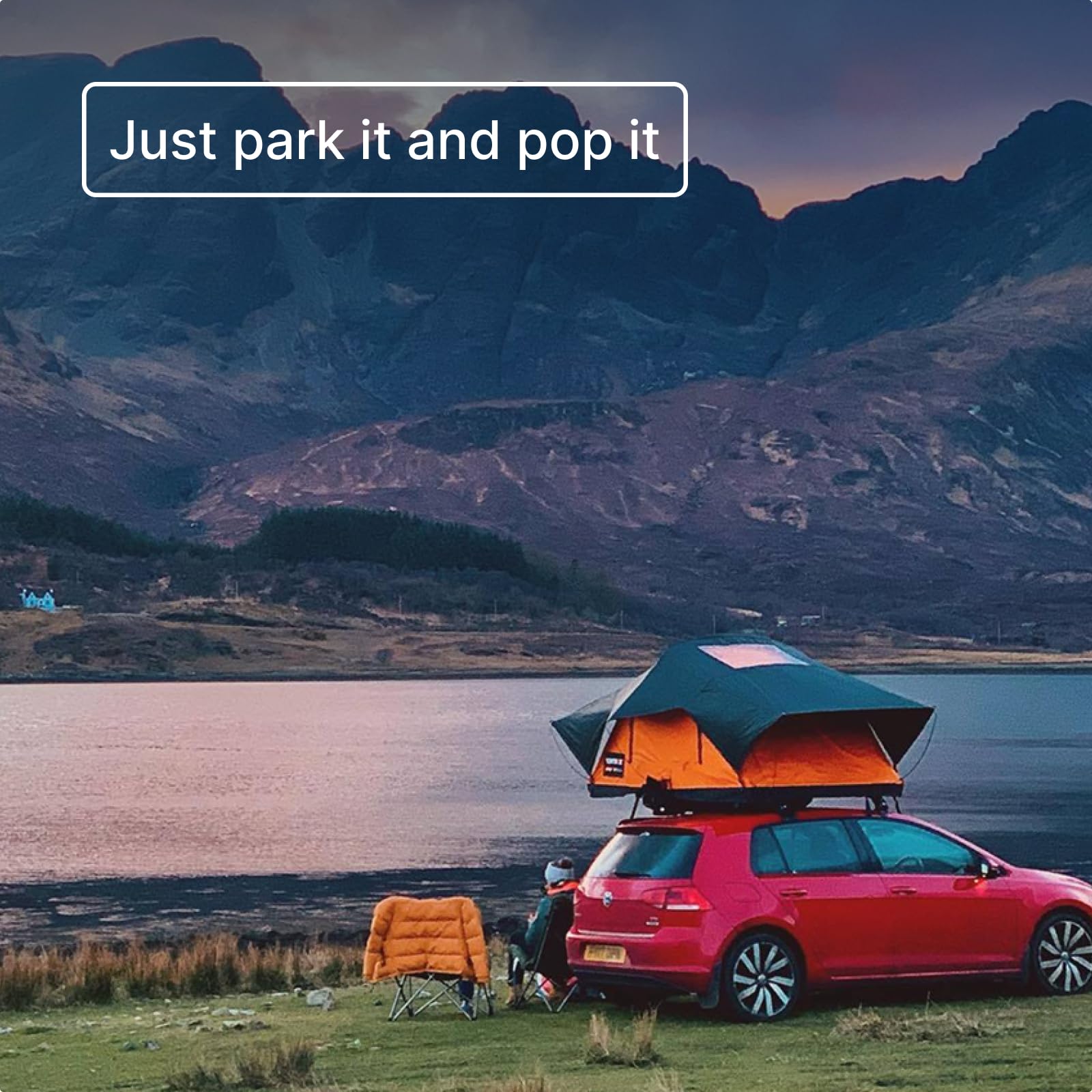 TentBox Lite Car Roof Tent - TentBox Car Roof Tent - Car Camping All Year Round - FITS MOST CARS - Premium Retractable Design, 30 Seconds Assembly