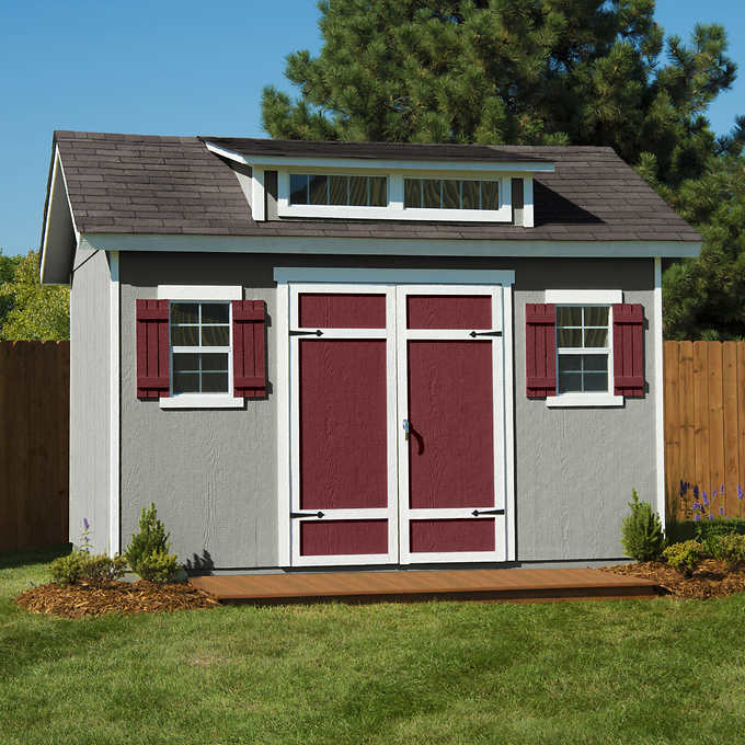 Montague 12' x 8' Wood Storage Shed - Do It Yourself Assembly