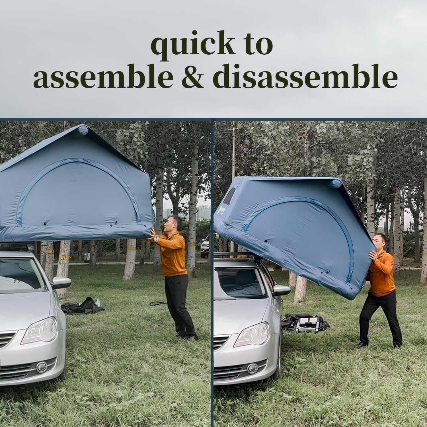 BOOMLATU Shell Wing Inflatable Floatable Rooftop Tent