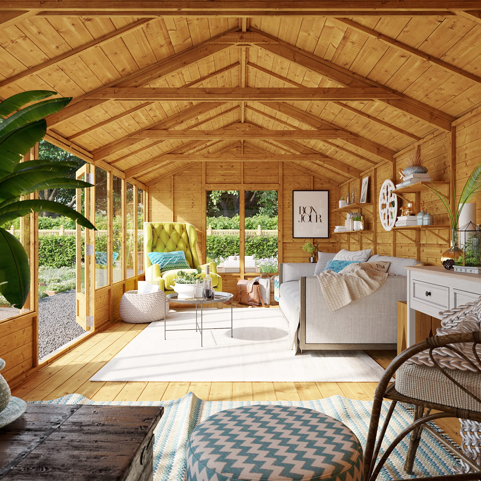 BillyOh Petra 20x10 Reverse Apex Summer House Shed