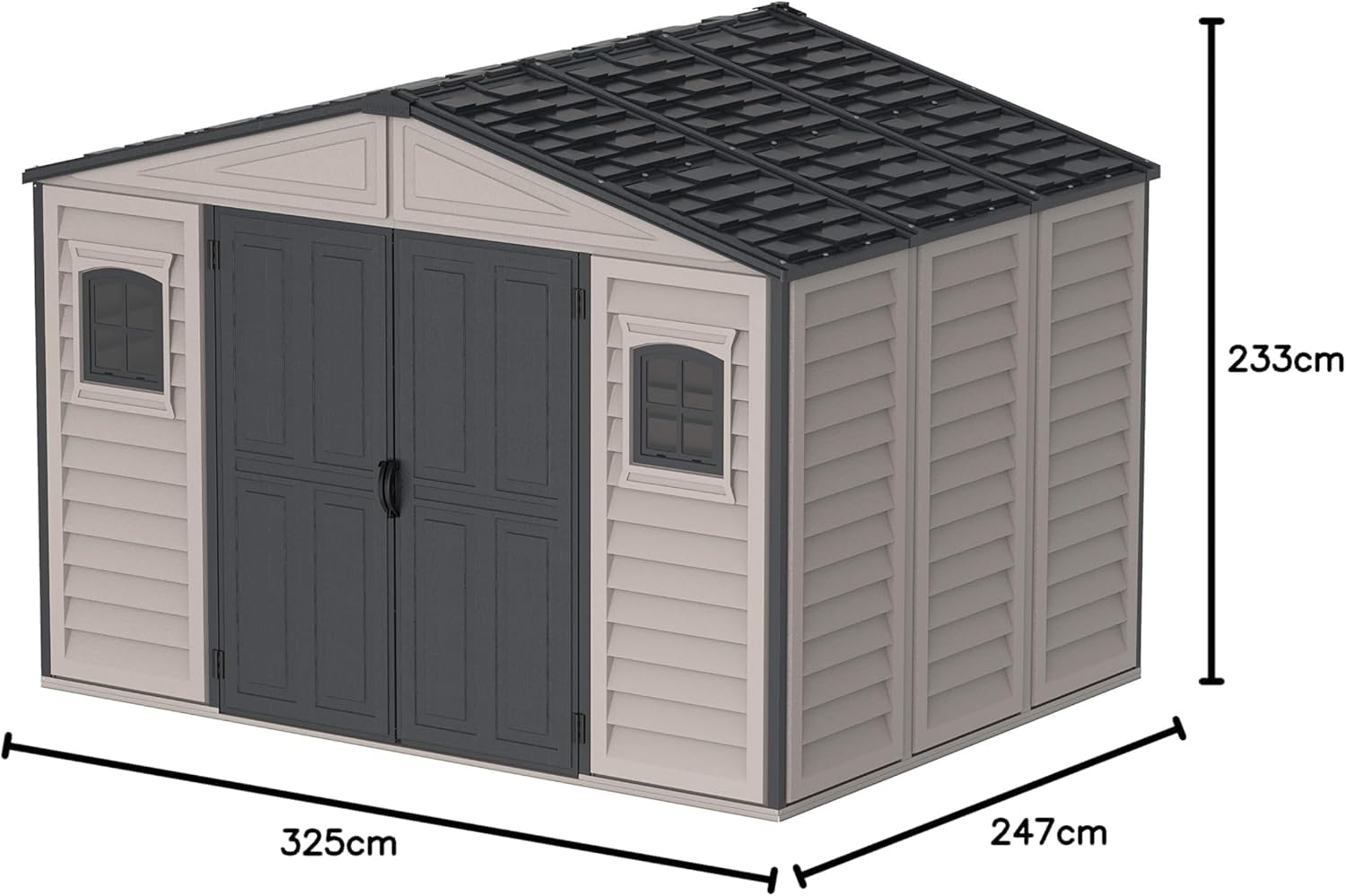 Duramax WoodSide 10 x 8 (8.02 m2) Garden Shed