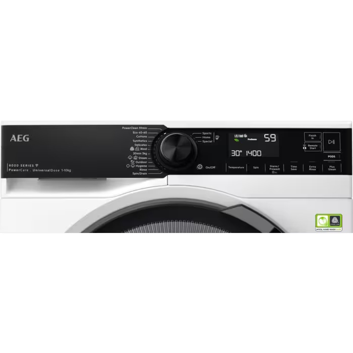 AEG LFR74164UC 8000 PowerCare UniversalDose 10 kg Washing Machine 1