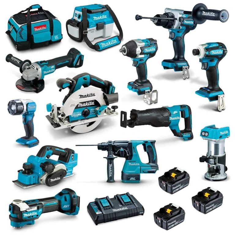 MAKITA 18V Brushless 12pcs 3 x 5.0Ah Combo Kit DLX1202TX1