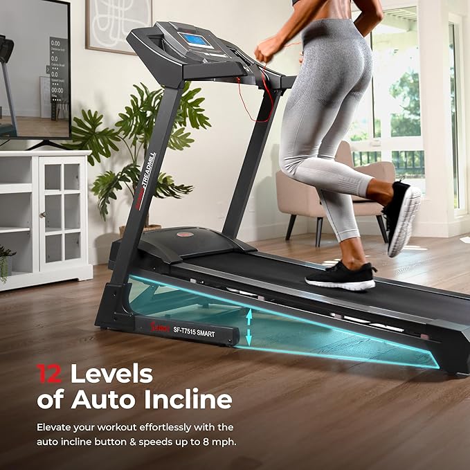 Sunny Health & Fitness Premium Foldable Treadmill