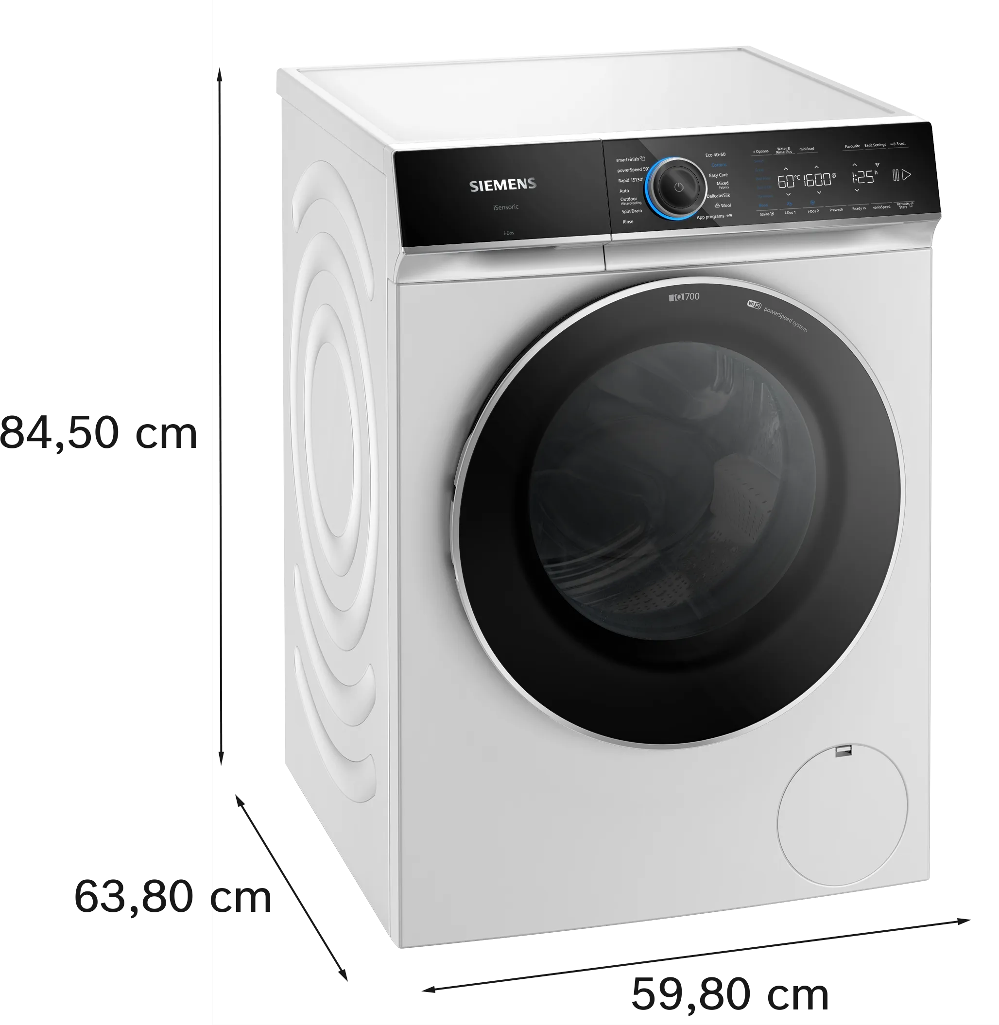 SIEMENS WG56B2A1GB IQ700 Washing machine, front loader 10 kg 1600 rpm