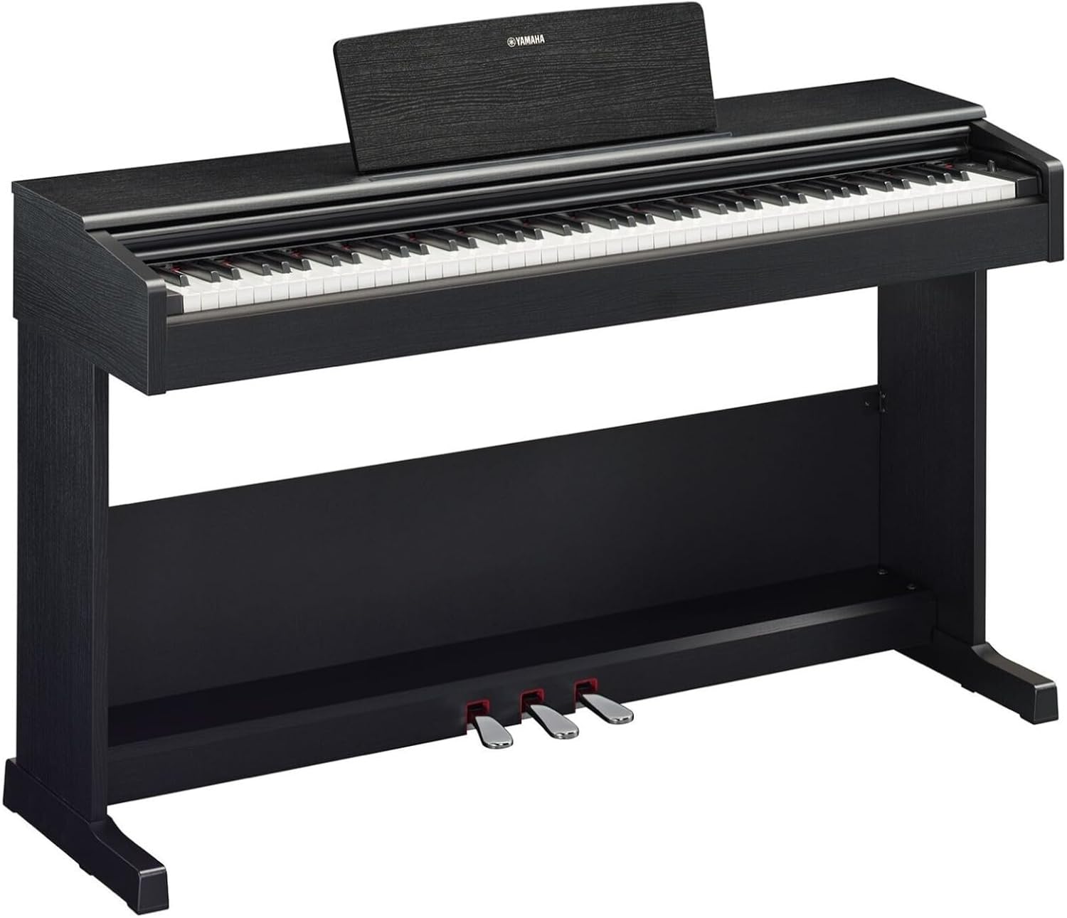 Yamaha Arius, 88-Key Weighted Action Digital Beginner and Intermediate Players, Dynamic Response, Grand Piano Sound, 3-Pedal Unit, Upright Design, Bench Included, Dark Rosewood (YDP105R)