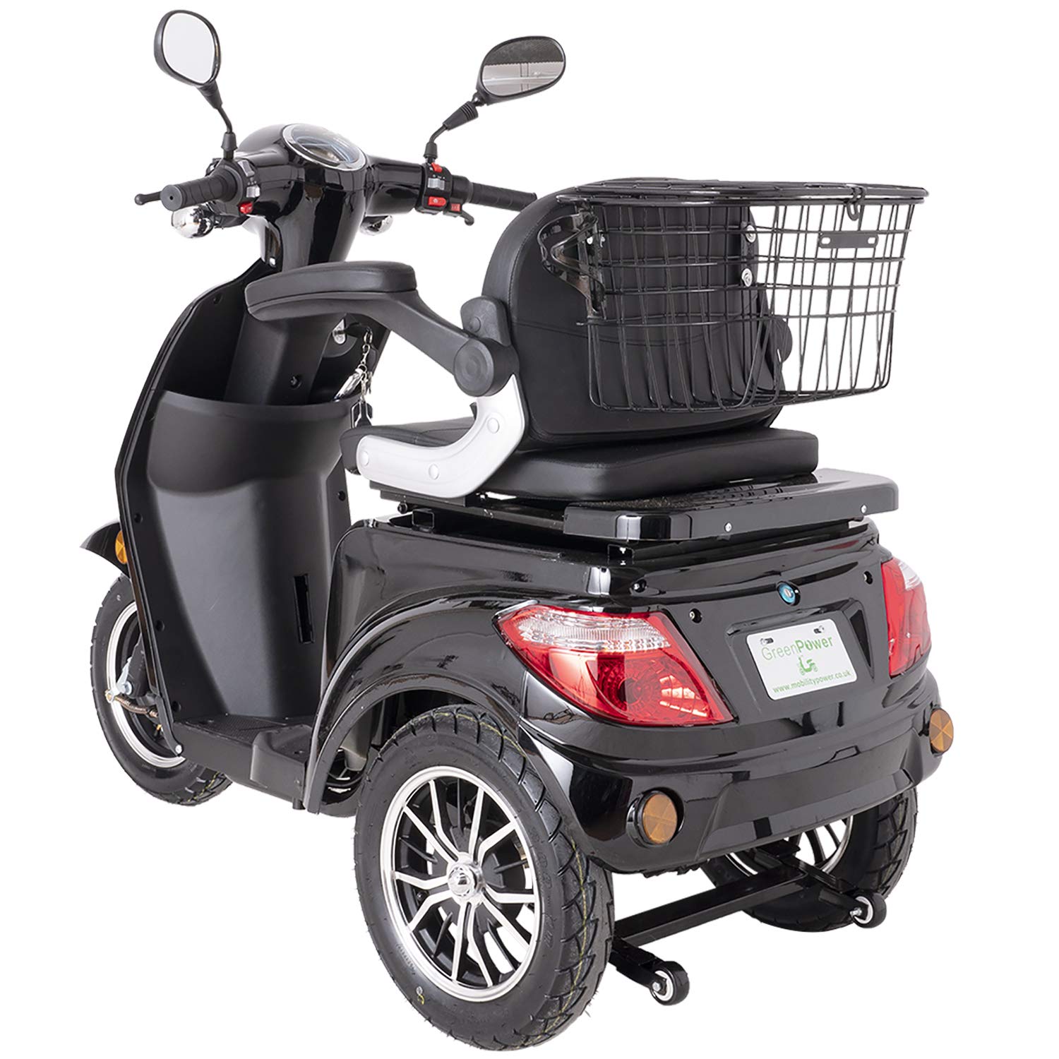 Black ZT500 Electric Mobility Scooter 3 Wheeled