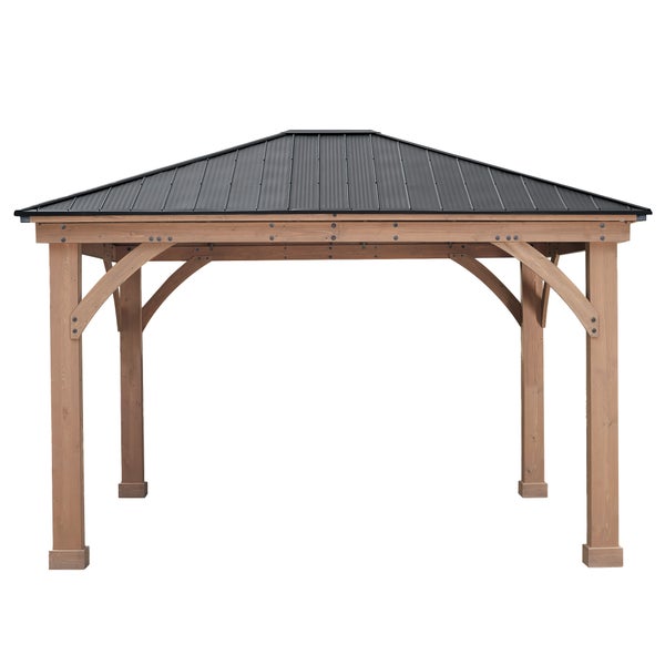 Yardistry 12' x 14' Gazebo with Aluminum Roof