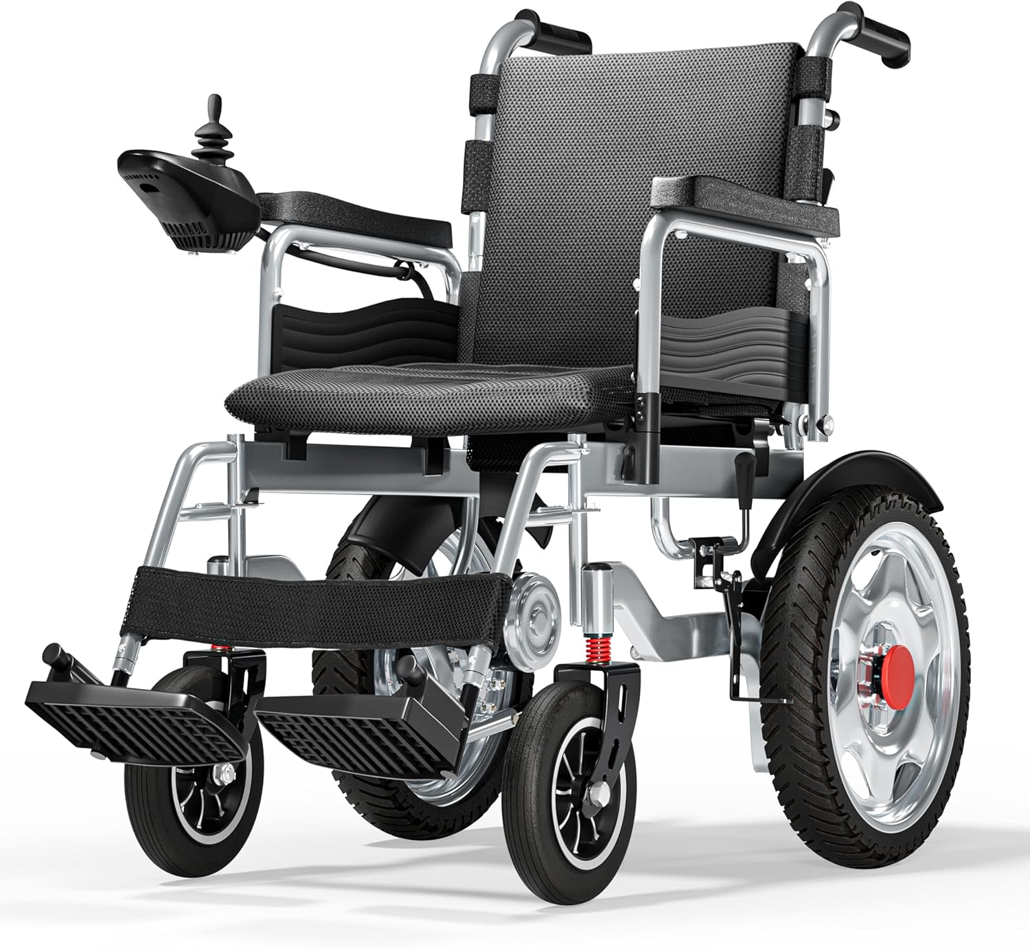 Electric Wheelchairs for Adults, 25+ Miles Long Travel Range, Foldable Motorized Wheelchair, Portable All-TerrainMotorized Wheelchair for The Elderly