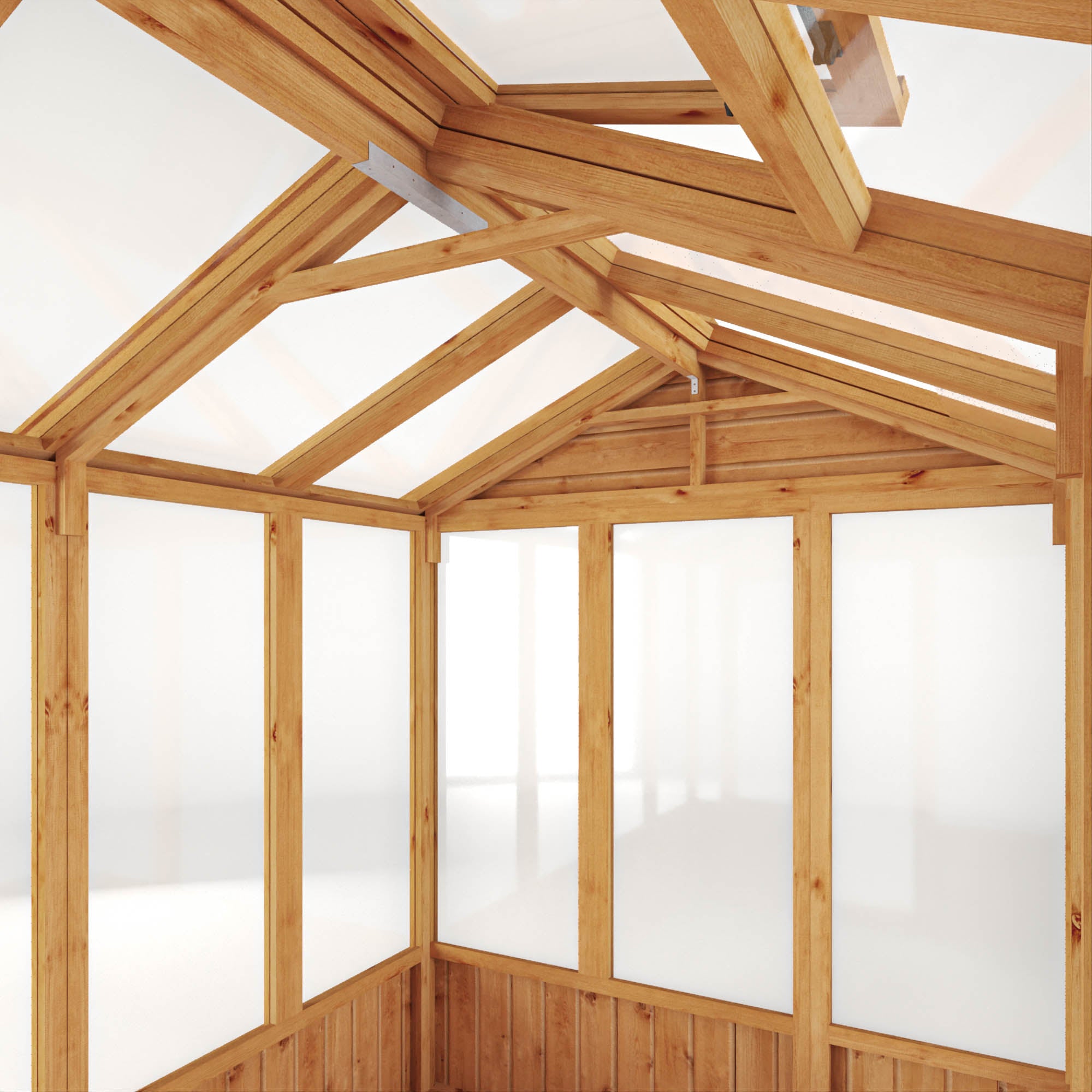 Mercia 8 x 6 Woodsman Apex Styrene Greenhouse