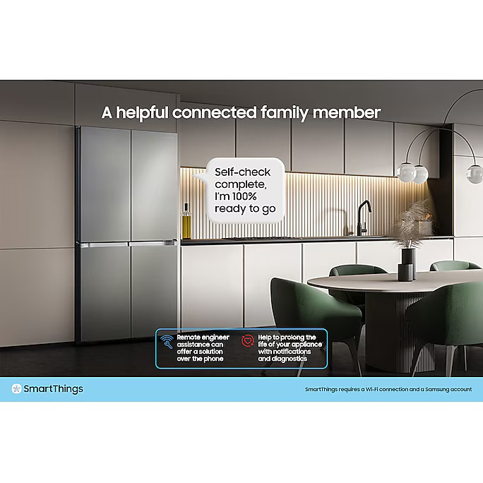 Samsung  614L Bespoke AI Family Hub Side-by-Side Fridge Freezer with Family Hub™, Black