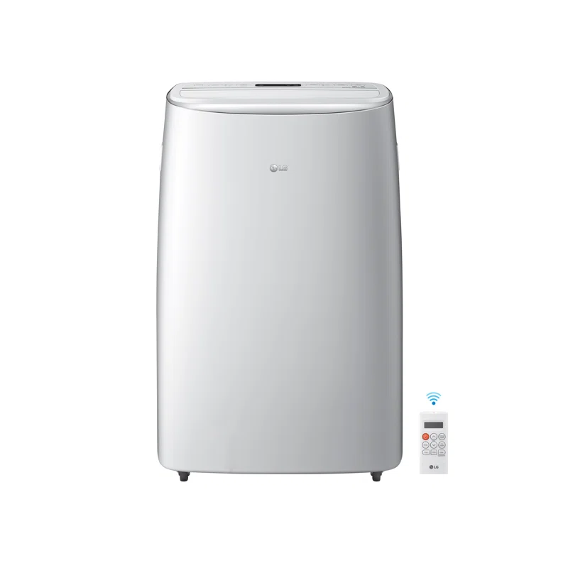 LG 10,000 BTU Dual Inverter Portable Air Conditioner, 220V, Cools up to 450 Sq. Ft. with Timer, Wi-F and Remote in White