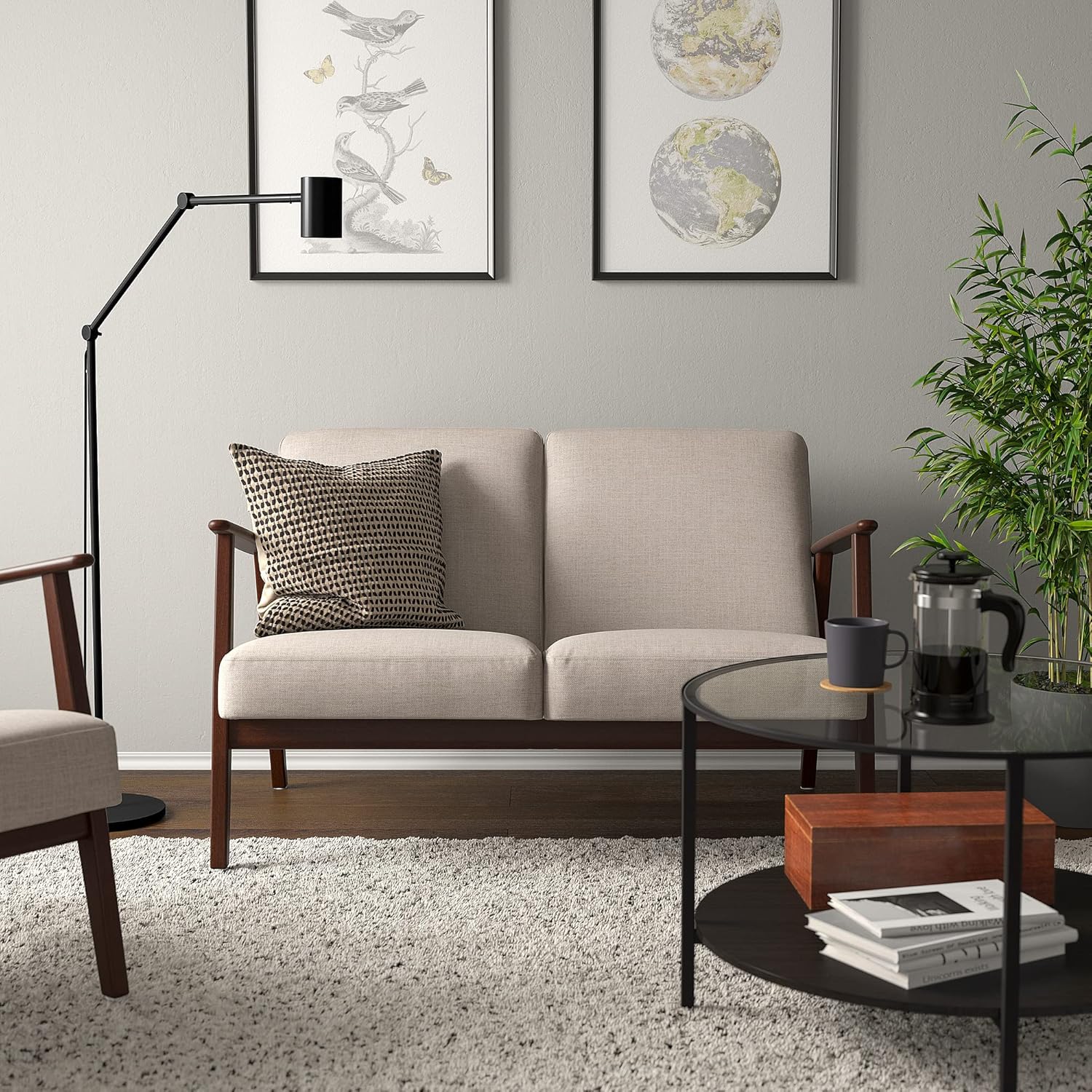 IKEA EKENÄSET Kilanda 2-Seater Sofa Light Beige