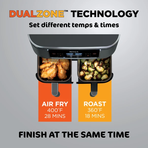 Ninja® Foodi® 6-in-1 8-qt. 2-Basket Air Fryer with DualZone™ Technology