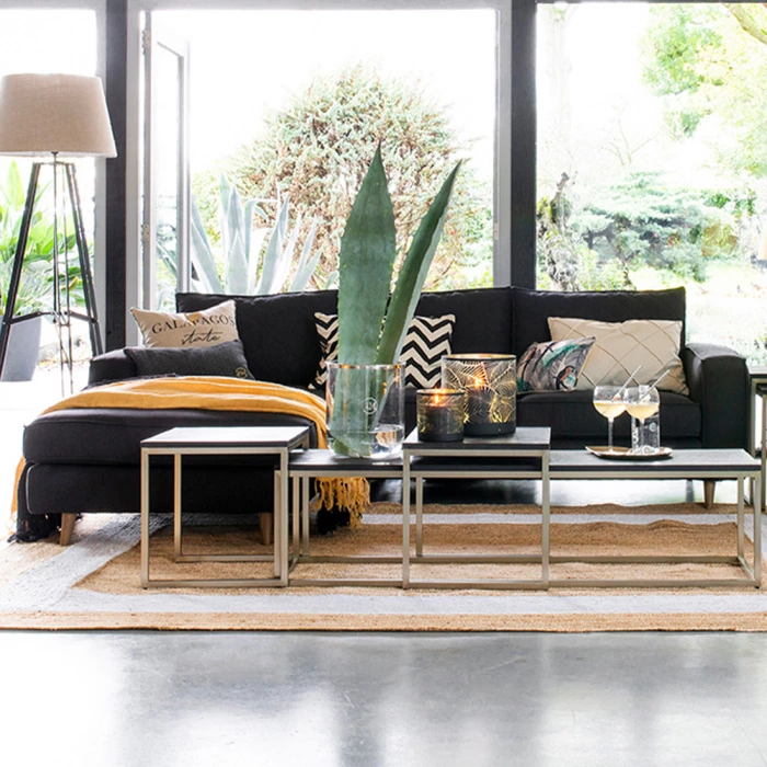 Kendall Chaise Longue Sofa Left，Estate Blue