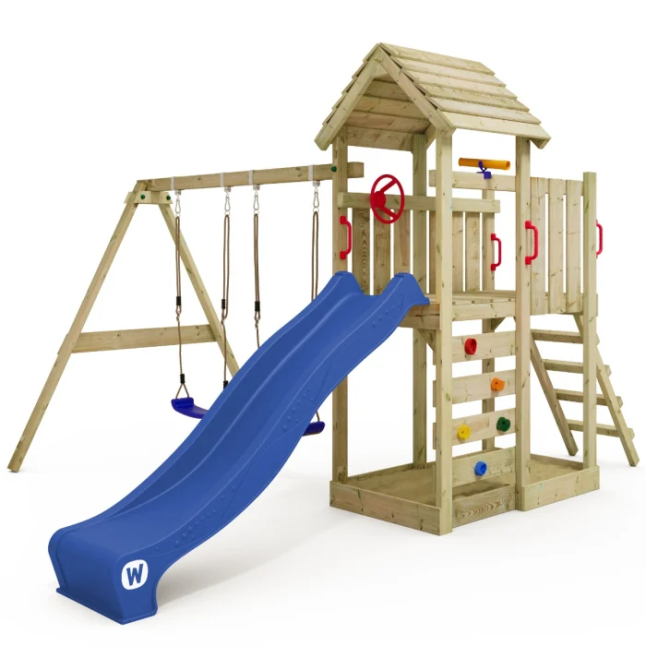 Climbing frame with wooden roof Wickey MultiFlyer