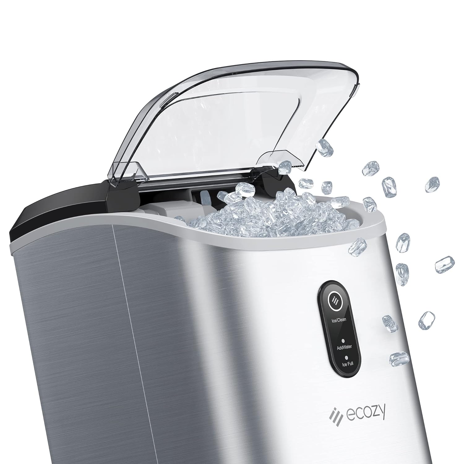 ecozy Nugget Ice Maker Countertop - Chewable Pellet Ice Cubes